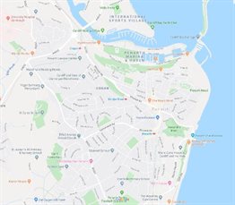 Google copy map of Penarth